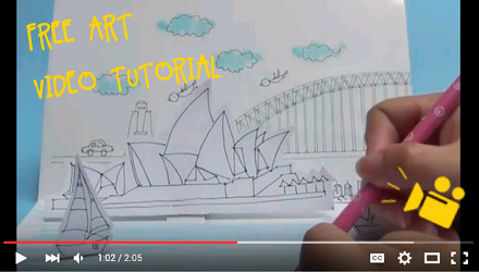 Art Story for Kids: Sydney Opera House – pop-up card story-telling